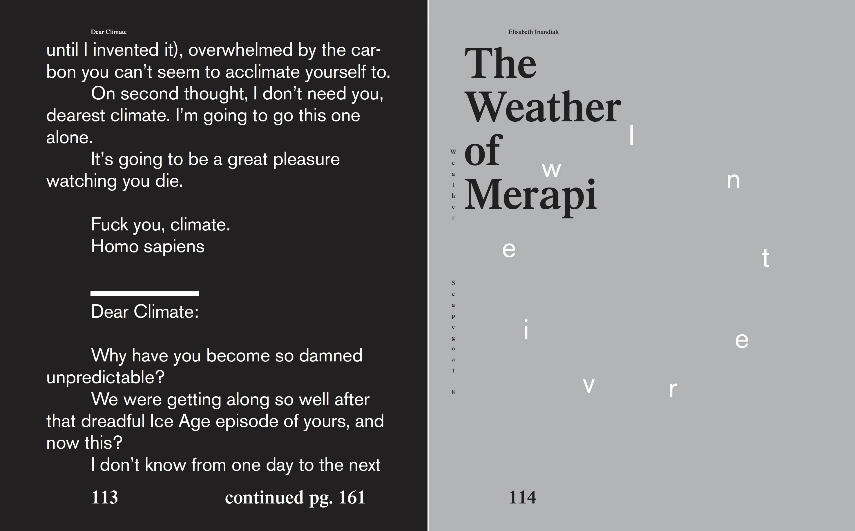Elisabeth INANDIAK, The Weather of Merapi